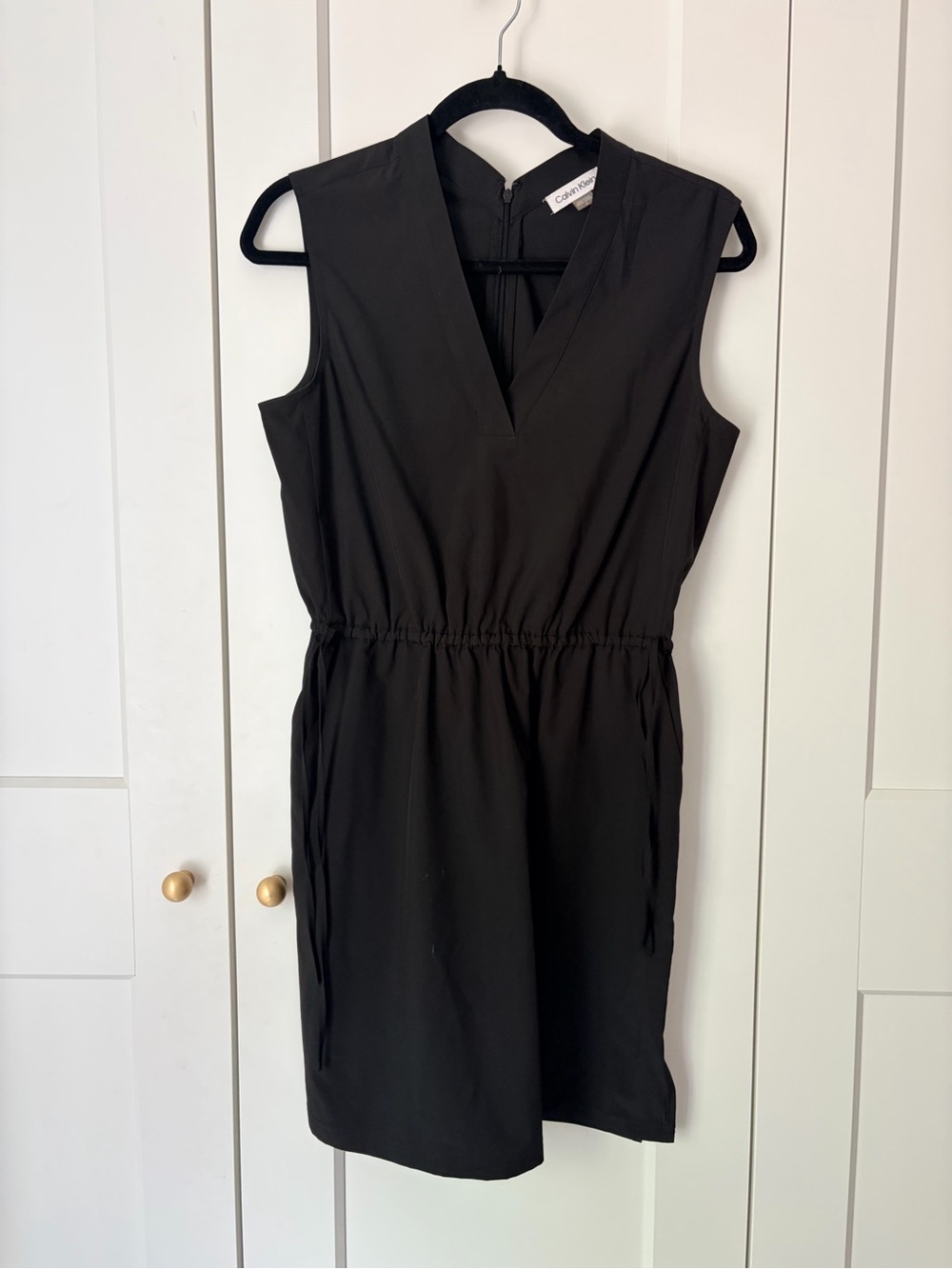 Calvin Klein Black V-Neck Athletic Sleeveless Dress | 4